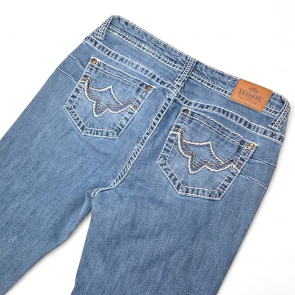 Shyanne Womens Mid Rise Boot Cut Jeans‎ Size 31
